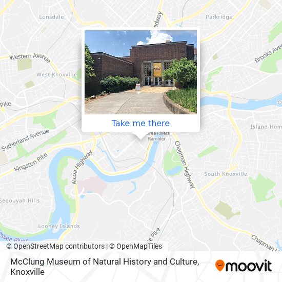 McClung Museum of Natural History and Culture map