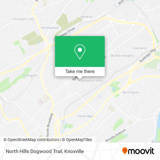 North Hills Dogwood Trail map