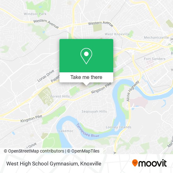 West High School Gymnasium map