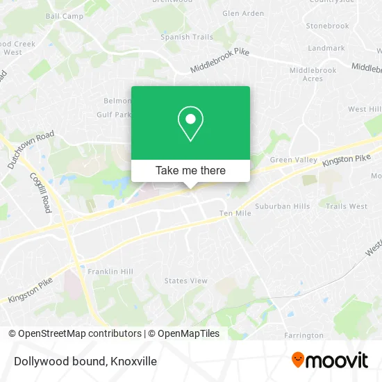 Dollywood bound map