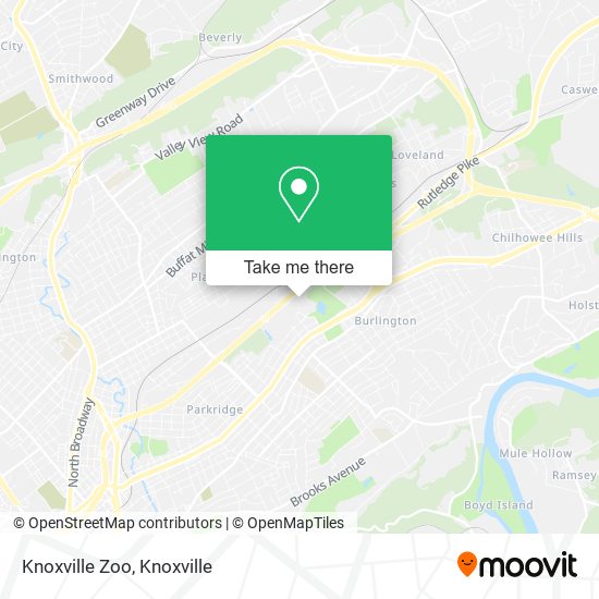 Mapa de Knoxville Zoo