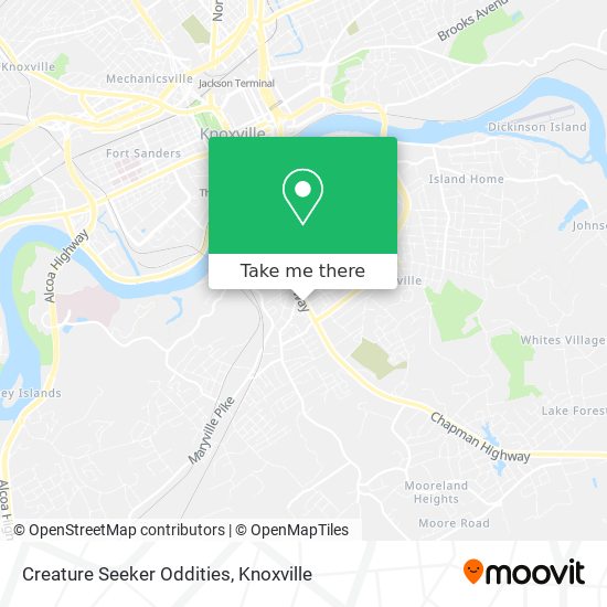 Creature Seeker Oddities map