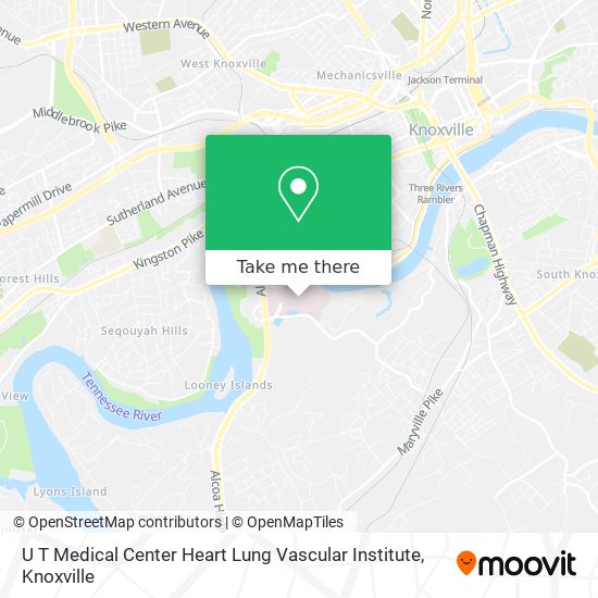 U T Medical Center Heart Lung Vascular Institute map