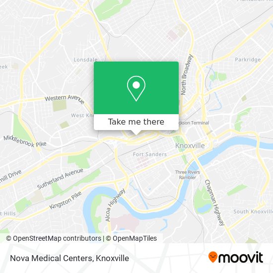Nova Medical Centers map
