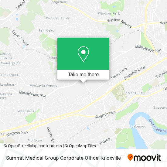 Summit Medical Group Corporate Office map