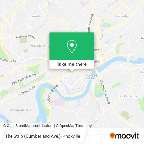 The Strip (Cumberland Ave.) map