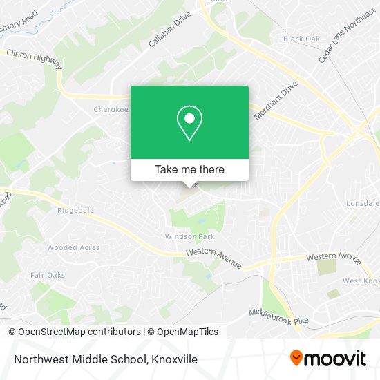 Mapa de Northwest Middle School