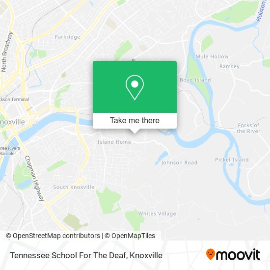 Tennessee School For The Deaf map