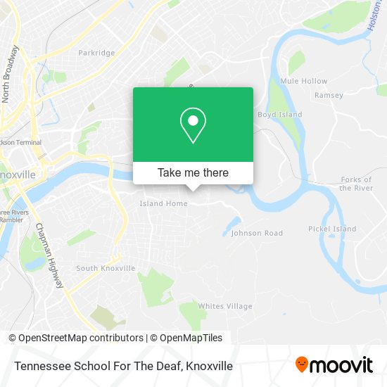 Mapa de Tennessee School For The Deaf