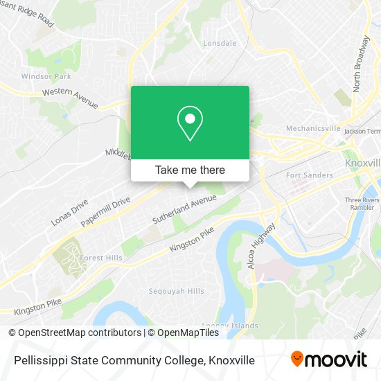 Pellissippi State Community College map