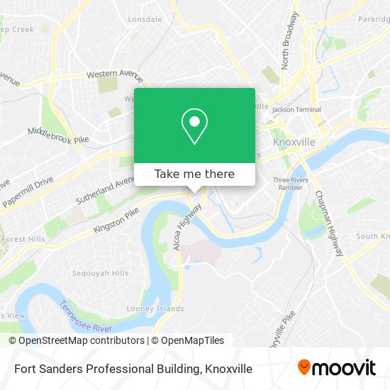 Fort Sanders Professional Building map