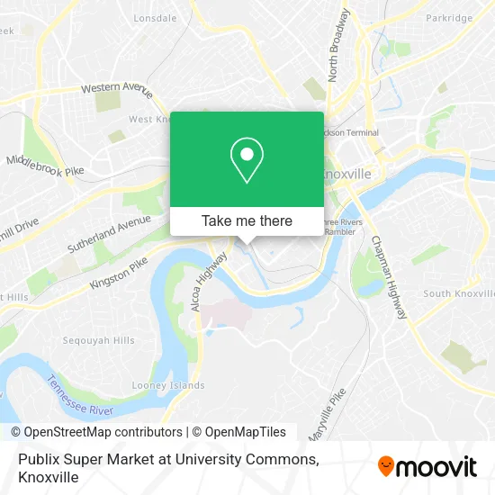 Publix Super Market at University Commons map
