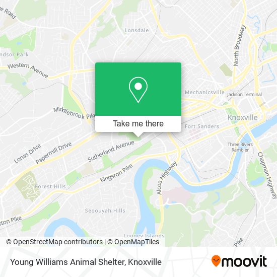 Young Williams Animal Shelter map