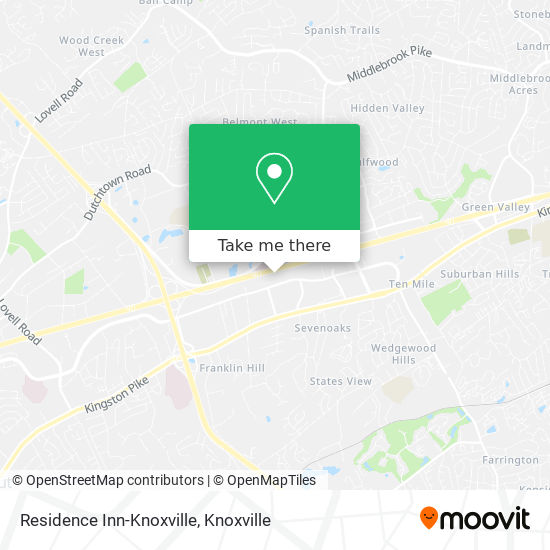 Mapa de Residence Inn-Knoxville