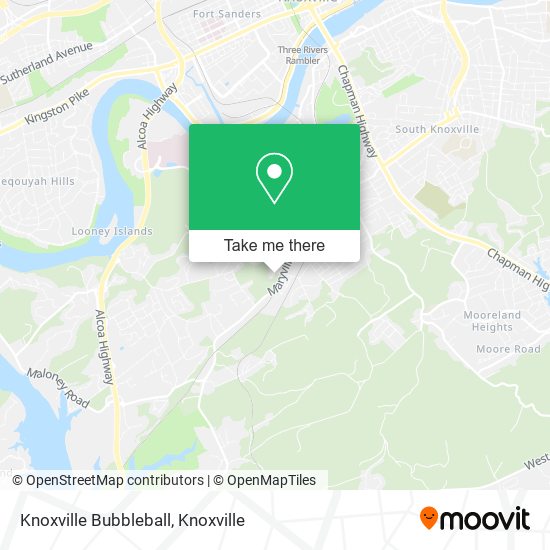 Knoxville Bubbleball map