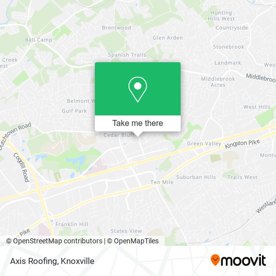 Axis Roofing map