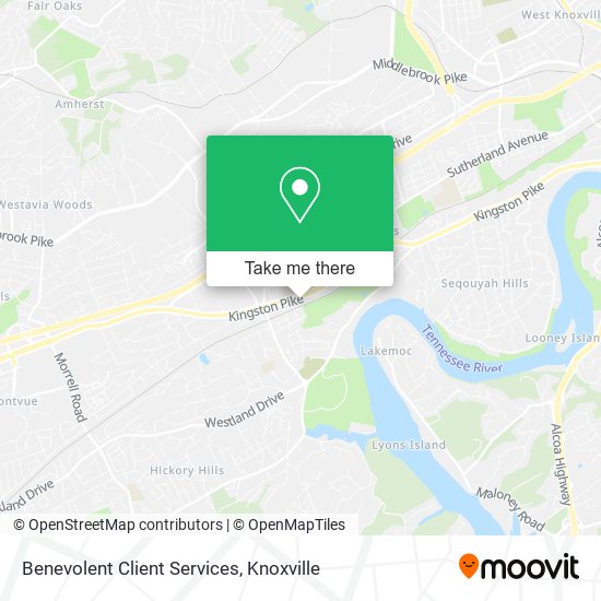 Benevolent Client Services map