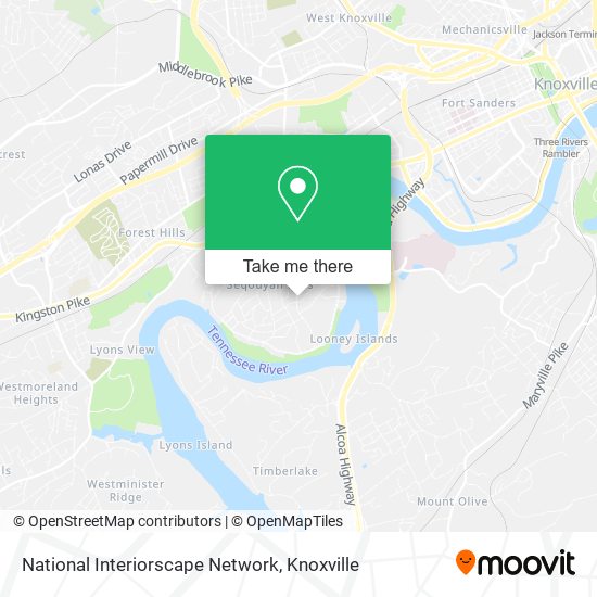 Mapa de National Interiorscape Network