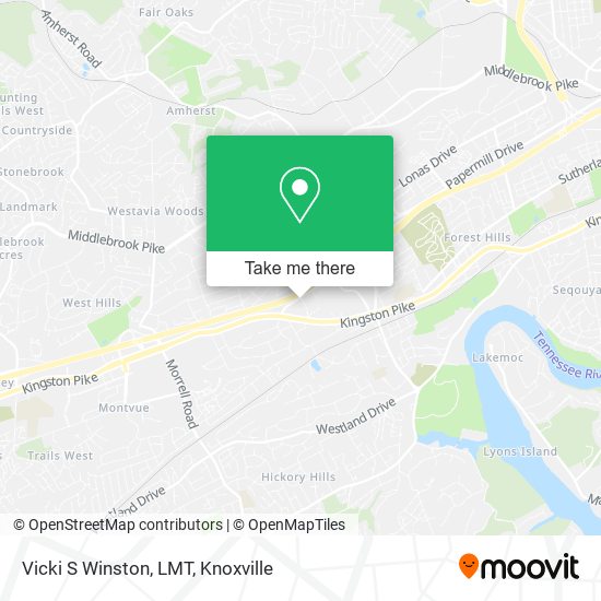 Mapa de Vicki S Winston, LMT