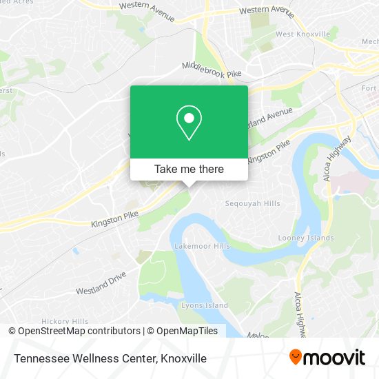 Tennessee Wellness Center map