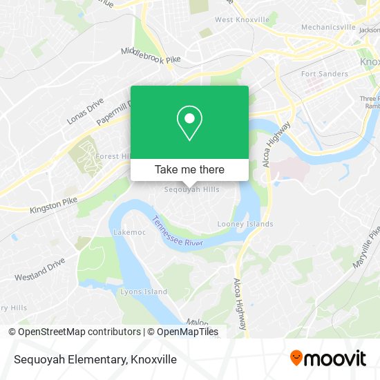 Sequoyah Elementary map