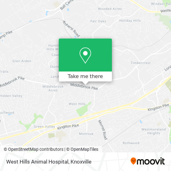 How to get to West Hills Animal Hospital in Knoxville by Bus?