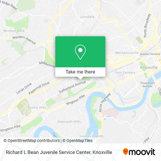 Richard L Bean Juvenile Service Center map