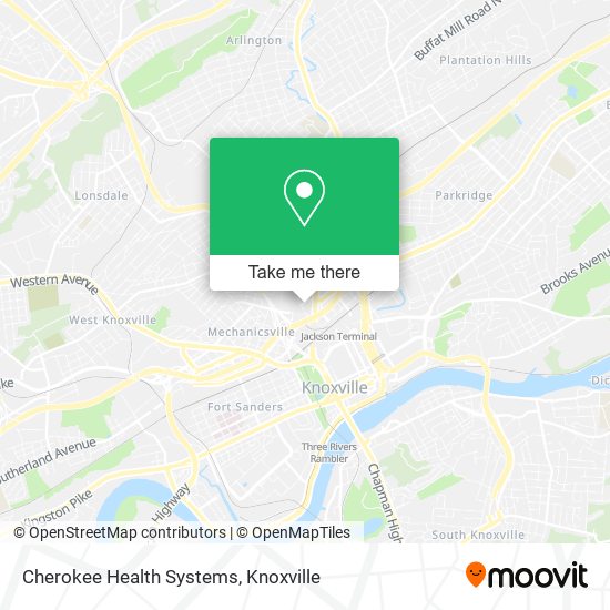 Cherokee Health Systems map