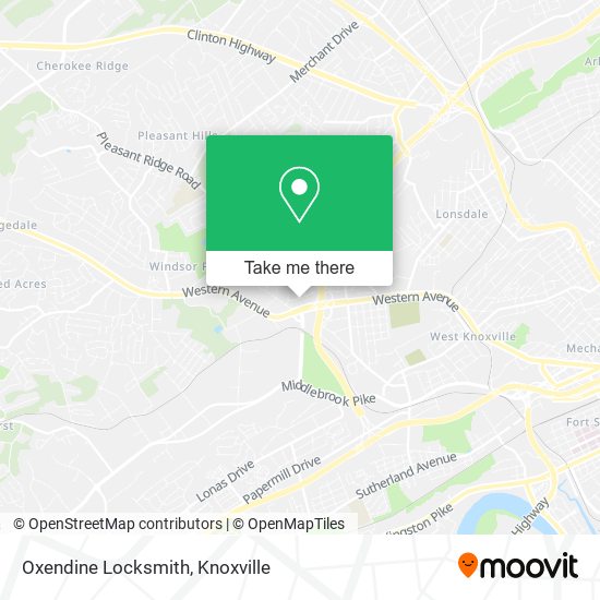 Oxendine Locksmith map