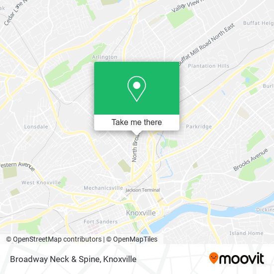 Broadway Neck & Spine map