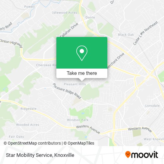 Mapa de Star Mobility Service