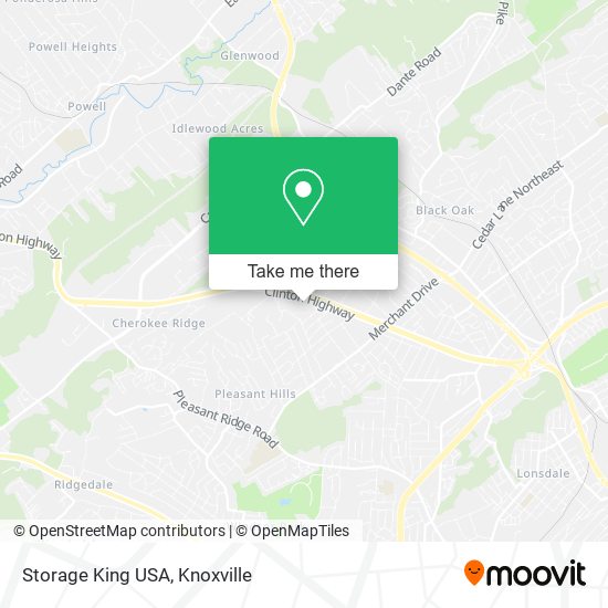 Mapa de Storage King USA