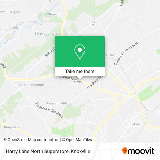Mapa de Harry Lane North Superstore