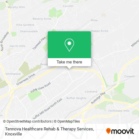 Tennova Healthcare Rehab & Therapy Services map
