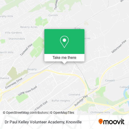 Dr Paul Kelley Volunteer Academy map