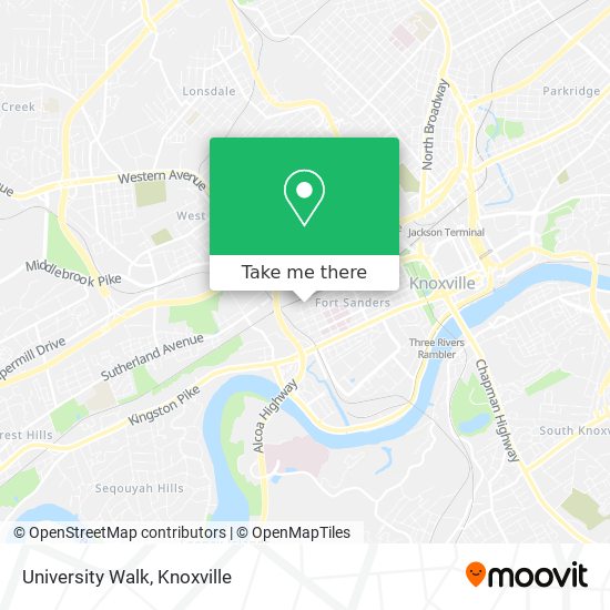 University Walk map
