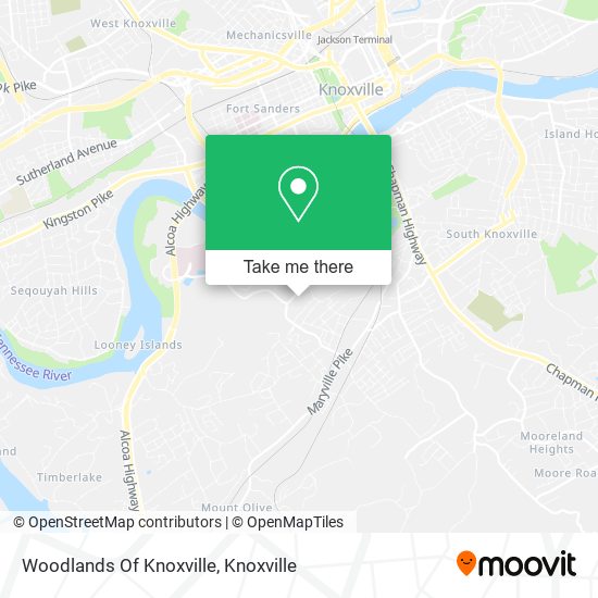 Mapa de Woodlands Of Knoxville