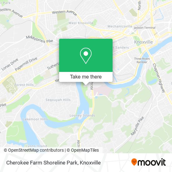 Mapa de Cherokee Farm Shoreline Park