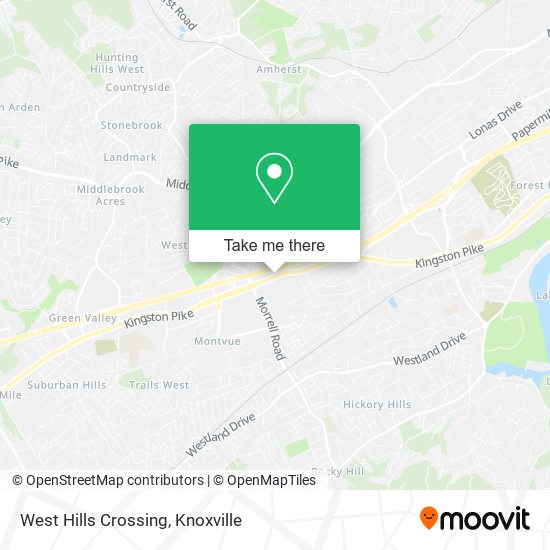West Hills Crossing map