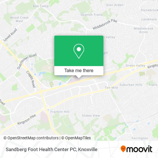 Sandberg Foot Health Center PC map