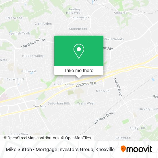 Mapa de Mike Sutton - Mortgage Investors Group