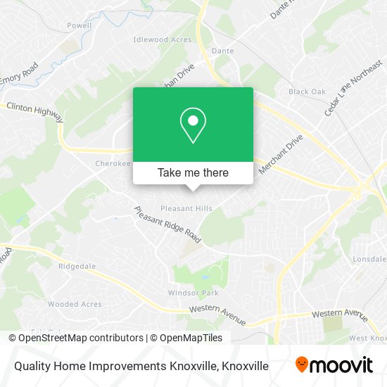 Mapa de Quality Home Improvements Knoxville