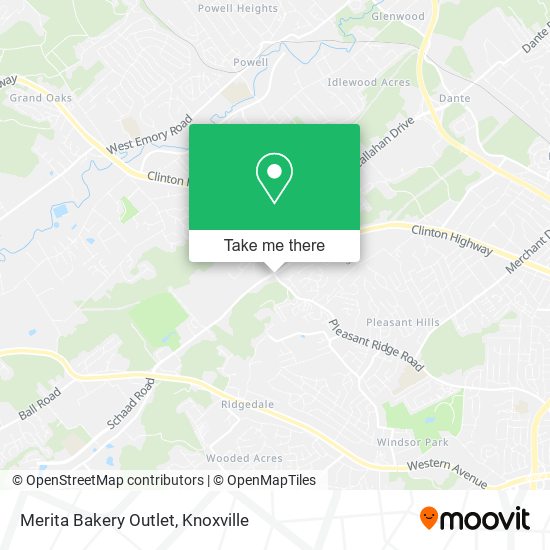 Merita Bakery Outlet map