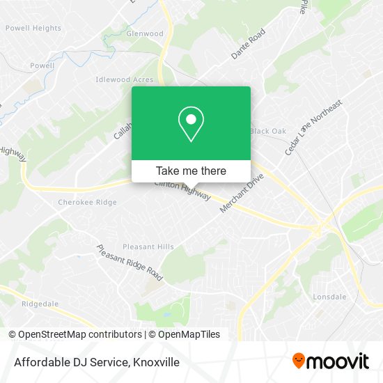 Mapa de Affordable DJ Service