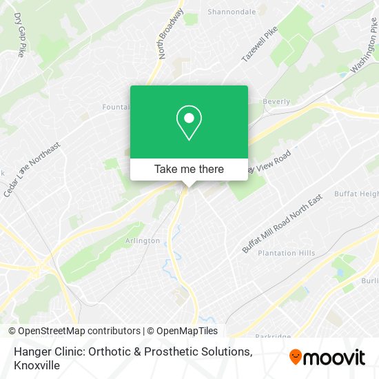 Mapa de Hanger Clinic: Orthotic & Prosthetic Solutions