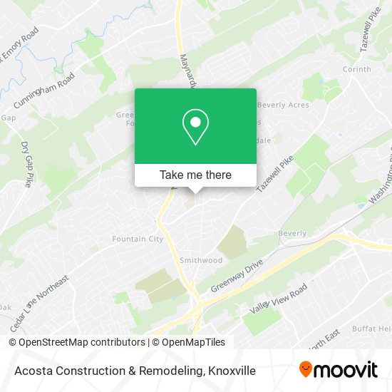 Acosta Construction & Remodeling map