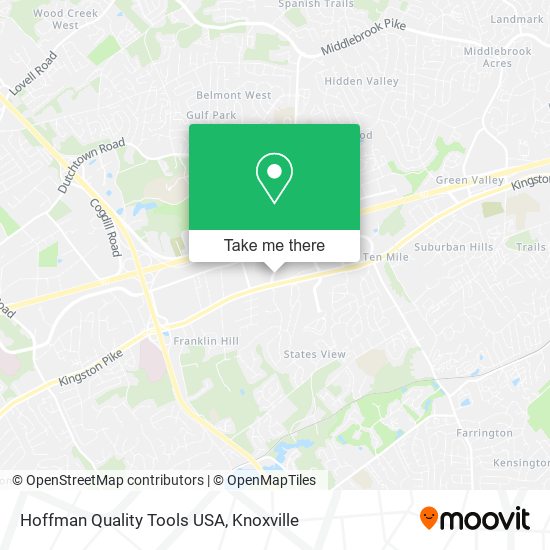 Mapa de Hoffman Quality Tools USA