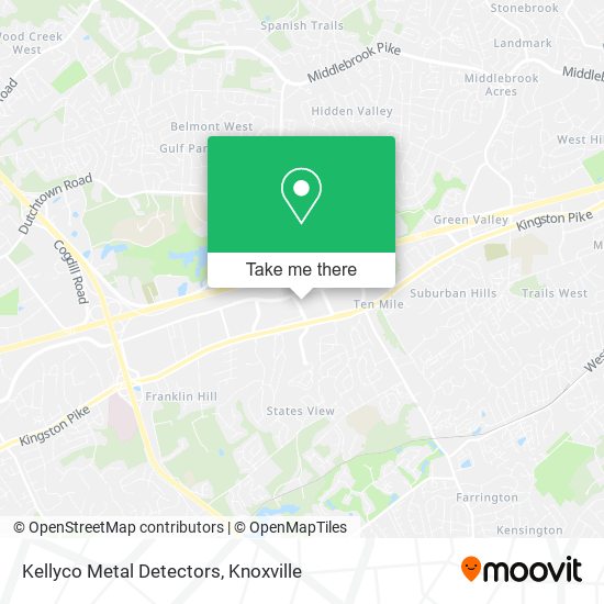 Kellyco Metal Detectors map