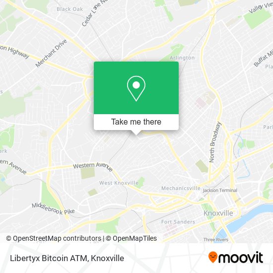 Mapa de Libertyx Bitcoin ATM