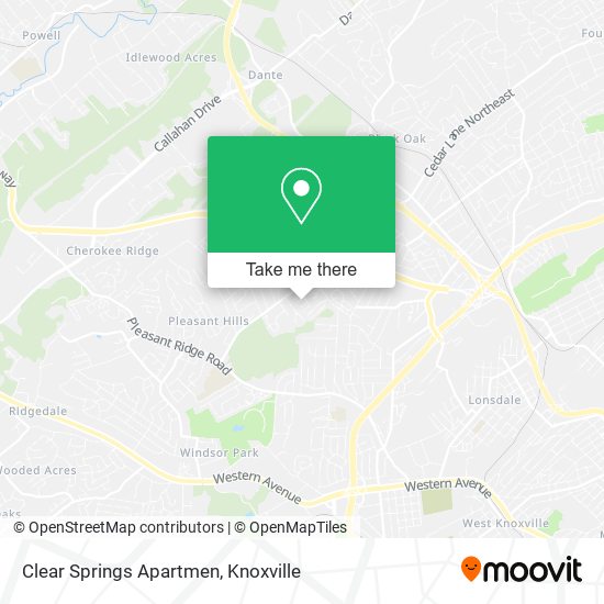 Clear Springs Apartmen map